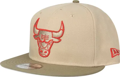 Produktbild von New Era 9Fifty Snapback Cap - Chicago Bulls camel beige oliv