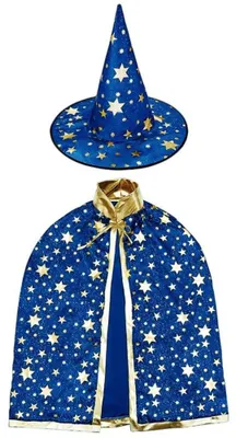 Obrázek produktu pro Dětský halloweenský kostým, halloweenský plášť, čarodějnický plášť s kloboukem pro děti, cosplay párty