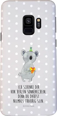 Produktbild von Mr. & Mrs. Panda Samsung Galaxy S9 Handyhülle Koala Geschenk - Grau Pastell - Handy Schutzhülle, Hülle, Party, Geburtstag, Case, Cover