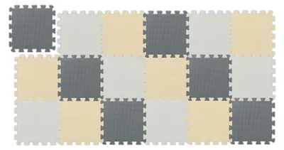 Zdjęcie produktu dla Mata puzzlowa Relaxdays, zestaw 18 elementów, 30 x 30 cm, wolna od substancji szkodliwych, pianka EVA, pokój dziecięcy, wielokolorowa