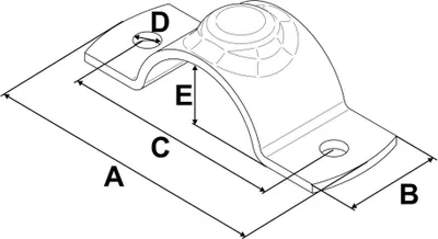 Produktbild von Halbschelle verzinkt, 2 1/2" (76,1 mm)
