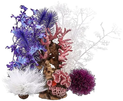 Produktbild von biOrb 48444 Decor Set 30L Pink Ocean - Aquariendekoration, realistische künstlic