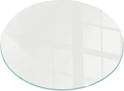 Produktbild von Glasbodenplatte für Fi 80 cm – Kaminofen – Kaminplatte Glas – Schutzglas – Funkenschutzplatte –Glasbodenplatte Feuerfeste – Hitzeschutzplatte – Bodenschutz aus Glas – Elfenbeinfarbe