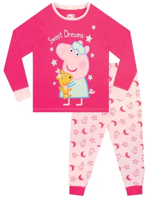 Produktbild von Peppa Pig Schlafanzug Für Mädchen Baumwolle, Rosa 116