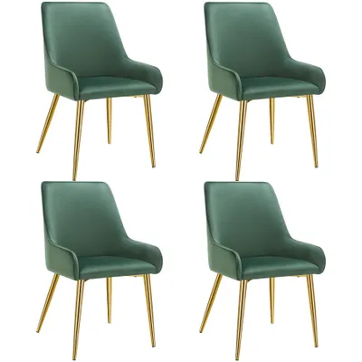 Obrázek produktu pro čalouněná židle tectake® Avane v sametovém vzhledu, čalouněná 52 x 61 x 89 cm