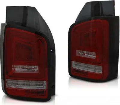 Produktbild von Voll LED Lightbar Rückleuchten passend für VW T6 15-19 Rot/Smoke (Flügeltüren / Halogen)