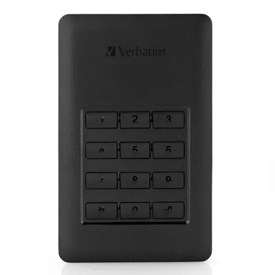 Produktbild von Verbatim Store N Go Portable Externe Festplatte mit Tastatur Hdd 1Tb Schwarz 53401
