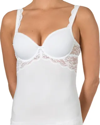 Produktbild von Nina von C. Silver Edition BH-Hemd / Top mit Spacer Cup Mit Spitzen-Details, Perfekte Passform, Zaubert ein tolles Dekollete