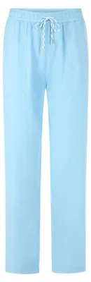 Produktbild von Marc Cain RANCHI Hose aus Baumwolle-Leinen mit hohem Bund und Gummizug, Beinlänge 30"