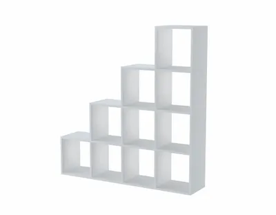 Produktbild von Topeshop STEP BIEL 4X4 Bücherregal für Wohnzimmer