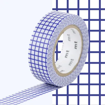 Immagine prodotto di Nastro adesivo decorativo quadrato - Blu - 1,5 cm x 7 m