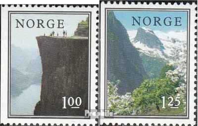 Produktbild von Briefmarken Norwegen 1976 Mi 726Dl-727Dl (kompl.Ausg.) postfrisch Landschaften