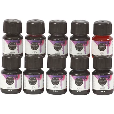 Produktbild von Creativ Company Aquarellfarben Set - flüssige Farben 10x30 ml Multi
