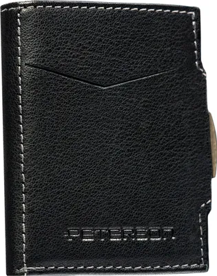 Imagen del producto de Cartera Peterson para hombre, de cuero natural, color , con protección RFID, de 9x8 cm, diseño vertical