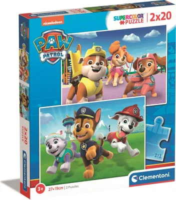 Image de Clementoni puzzle 2x20 SuperKolor Paw Patrol 24800