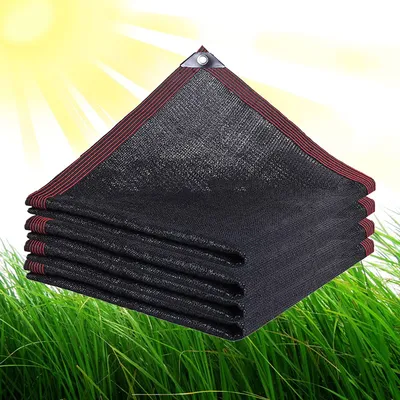 Image de Voile d'ombrage anti-UV pour les plantes de jardin et les serres,95% Shading Rate,Noir,3mx3m