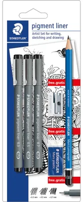 Produktbild von Pigment liner 3St. auf Blisterkarte