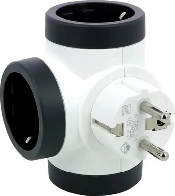 Zdjęcie produktu dla adapter 3-drony w ksztacie litery T biay szary