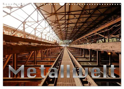 Immagine prodotto di Metallwelt (calendario da parete 2027, formato DIN A3 orizzontale), calendario mensile CALVENDO
