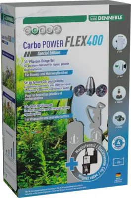 Image de Dennerle Carbo POWER Flex400 Special Edition - Kit de fertilisation au CO2 pour aquariums jusqu'à 400 litres