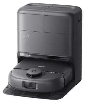 Produktbild von Eufy Omni C28, Beutellos, Schwarz, Rund, Ladend, Walzenbürste & Seitenbürste, Teppich, Harter Boden