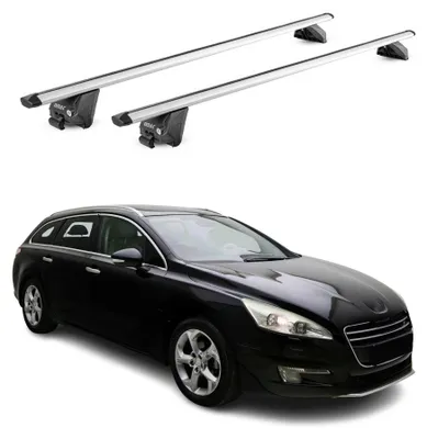 Produktbild von Dachträger Grundtäger für Peugeot 508 Kombi 2011-2025 100kg Alu Silber 2 tlg ABE, KI-generiertes Bild