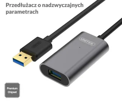 Produktbild von Unitek Y-271 USB 2.0 Verlängerungskabel 5m Aktiv