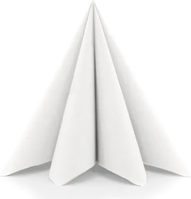Produktbild von MANK Serviette in Weiß aus Linclass® Airlaid 33 x 33 cm, 50 Stück