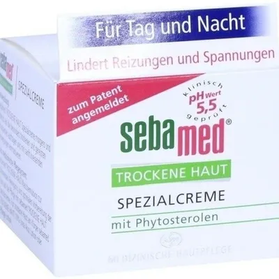 Produktbild von Sebamed SPEZIALCREME, Tages- & Nachtcreme, Frauen, trockene Haut, Empflindliche Haut, Gesicht, Anti-Juckreiz, Feuchtigkeitsspendend, Schutz, Glättend, Beruhigend, 50 ml