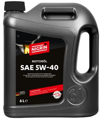 Produktbild von NIGRIN Motoröl SAE 5W-40 HC-Synthese-Basis für Pkw-Otto- und Dieselmotoren 6 L