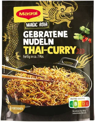 Produktbild von Maggi gebratene Nudeln Thai Curry