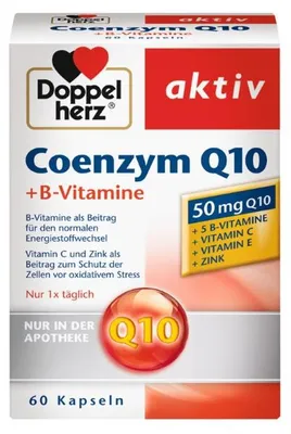 Produktbild von Doppelherz aktiv Coenzym Q10 + B-Vitamine Kapseln, 60 St. Kapseln