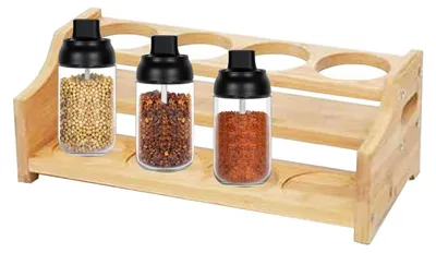 Image de Organisateur d'épices de cuisine avec 4 compartiments