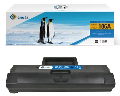 Produktbild von G&G 106A Toner kompatibel für HP 106A W1106A Schwarz 1 Stück - Laser 107a 107w MFP 135w 135wg 137fnw