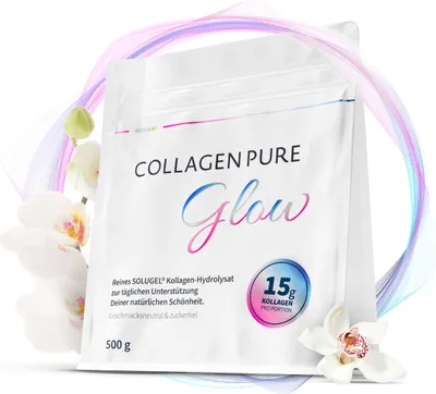 Produktbild von Collagen Pure Glow 100% reines Kollagen Pulver 500 g