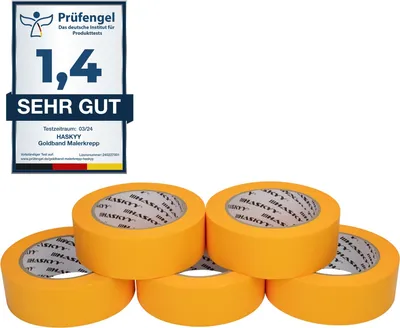 Produktbild von Goldband Malerband Kreppband Profi 5x Malerkrepp 38mm x 50m Klebeband Abdeckband