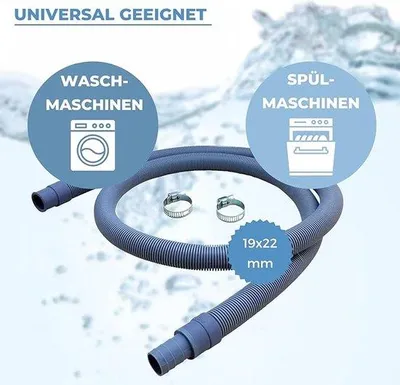 Produktbild von Famanu Abwasserschlauch für Waschmaschine und Geschirrspüler - 1,5 m