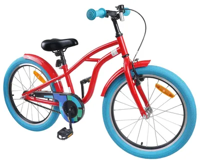 Obrázok produktu pre vidaXL Detské bicykle 18 palcov pre deti vo veku 5-7 rokov Červená