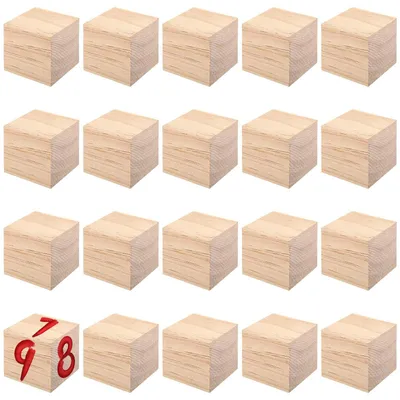 Obrázok produktu pre Sada 40 drevených kociek na DIY projekty