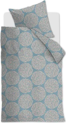 Produktbild von Beddinghouse Mako-Satin-Bettwäsche-Garnitur Elaine Farbe Blue Grey Größe 135x200+80x80