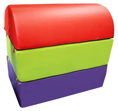 Productafbeelding van Plinton Afneembaar Gebogen Schuim - Drie Stuks- 100x60x90cm