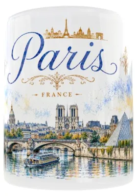 Produktbild von Becher 300 ml Aquarelle Reisen Französische Städte Paris