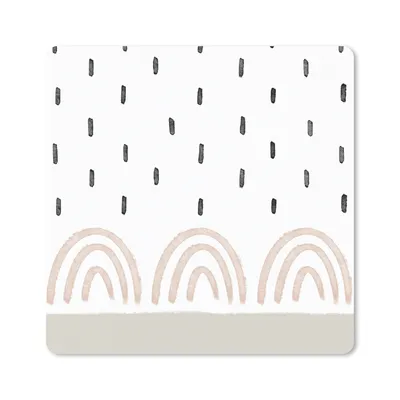 Produktbild von MuchoWow® Mauspad Mousepad Regenbogen - Pastell - Regen 20x20 cm - Mousepads - Maus Mat - Pad - Mausunterlage - Desk Mat - Bureauartikeln