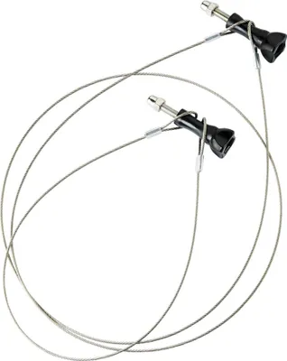 Image de mantona Kit de cordons de sécurité en acier inoxydable 40cm + 100cm