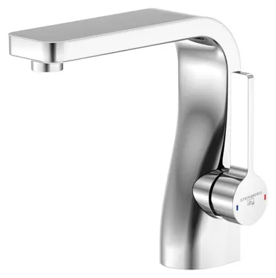 Produktbild von Steinberg Serie 230 Waschtisch Einhebelmischer ohne Ablaufgarnitur, Ausladung 140 mm, mit Keramikkartusche, mit Flexschläuchen 3/8 Zoll, chrom, 1 Stk.
