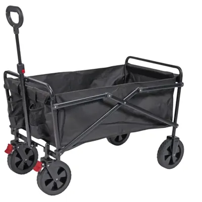 Produktbild von Ayco Bollerwagen faltbar – Transportwagen bis 70 kg mit großen Rädern, Bremse & höhenverstellbarem Griff