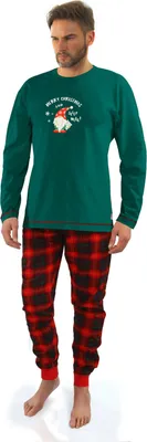 Immagine prodotto di Sesto Senso Pigiama da uomo 2576 Colore: Verde, Taglia: 2XL