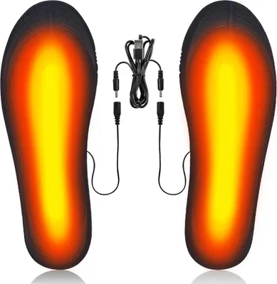 Produktbild von Beheizte Einlegesohlen,Wärmesohle,USB Wiederaufladbare Beheizte Einlegesohlen,Beheizbare Sohlen,Zuschneidbare Thermo-Einlegesohlen Winterfußwärmer für Männer und Frauen