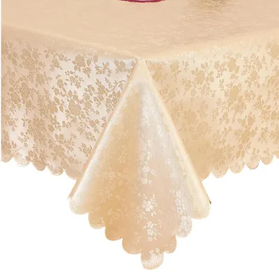 Produktbild von Tischdecke abwaschbar 100x140cm Champagnergold rechteckig wetterfest kratzfest