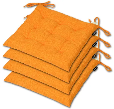Produktbild von AMPO Sitzkissen Stuhlauflage Stuhlkissen Auflage 4er Set Kissen Sitzpolster 36x36 cm